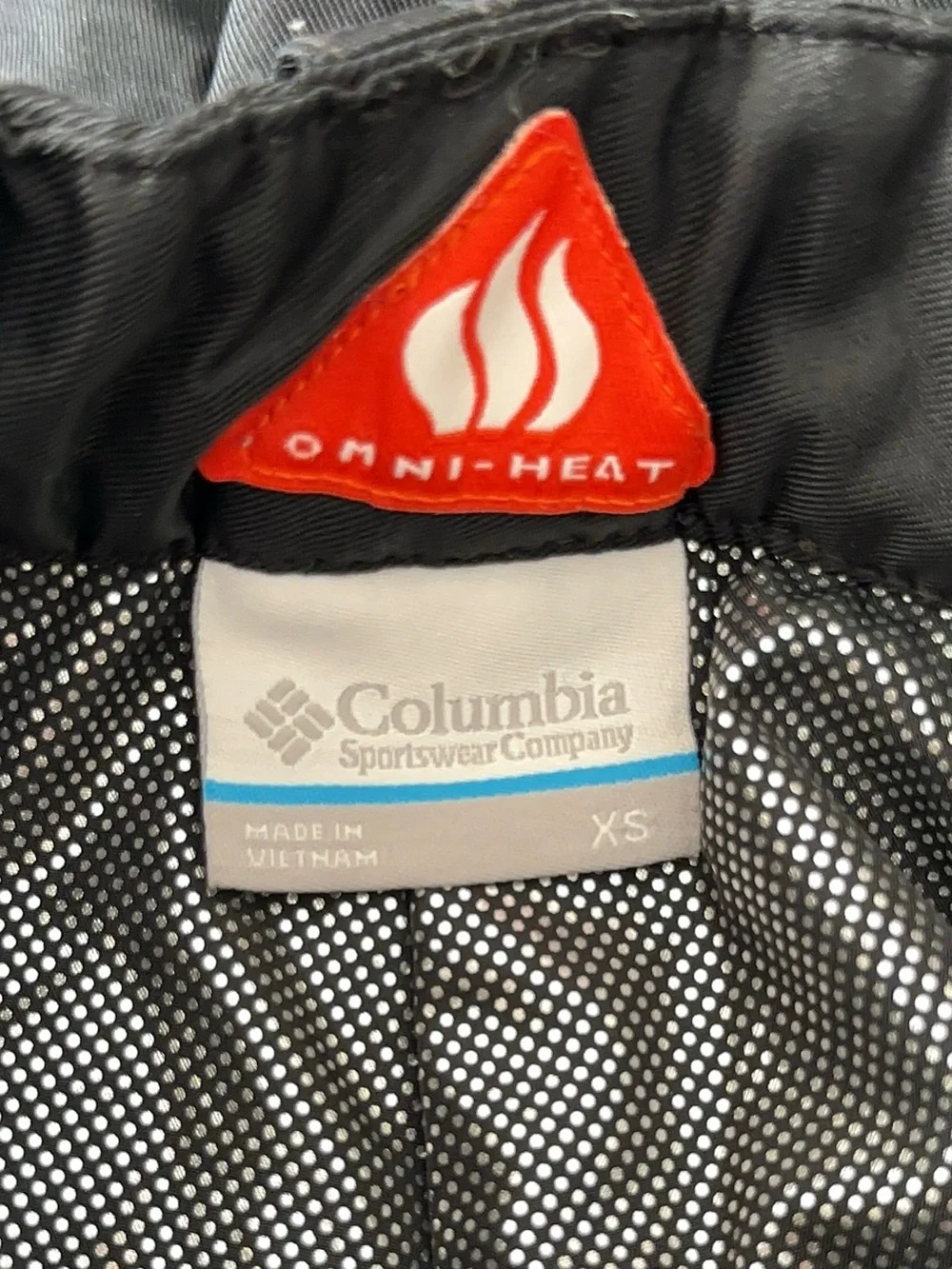 Columbia kids Bugaboo II Insulated Snow Pants XS Black Omni-Heat Waterproof